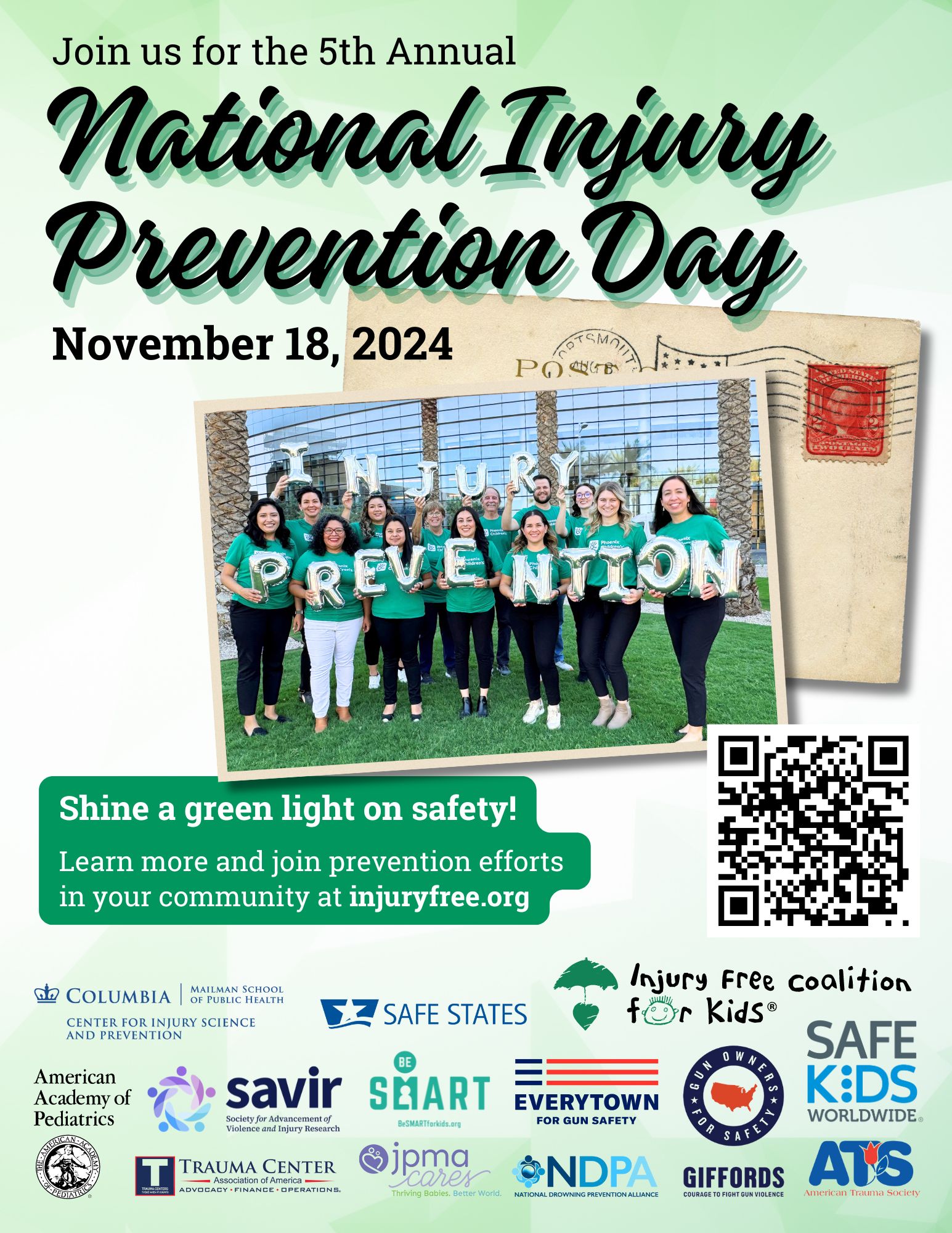 National Injury Prevention Day flier